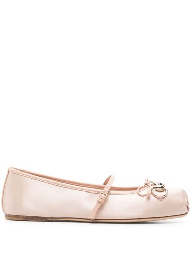 Gucci Horsebit Satin Ballets - Gucci - Modalova