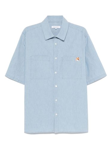 Fox Head Cotton Shirt - MAISON KITSUNE' - Modalova