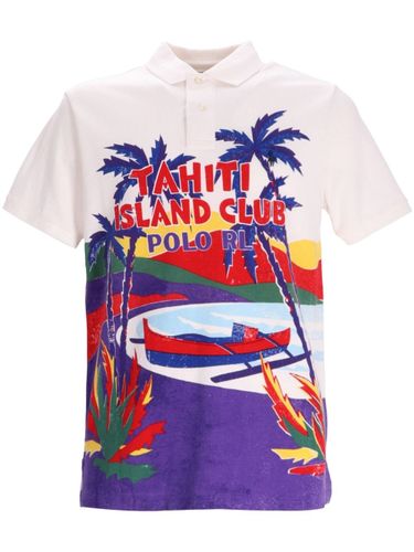 Cotton Polo With Print - POLO RALPH LAUREN - Modalova