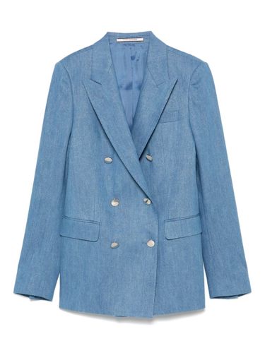 Cotton Double-Breasted Jacket - Tagliatore - Modalova