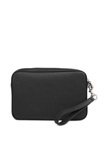 Leather Pouch With Logo - Valentino Garavani - Modalova