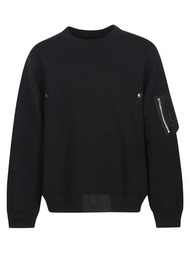 Sacai Cotton Crew Neck Sweater - Sacai - Modalova