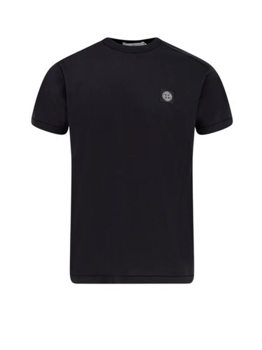 Stone Island Logo Cotton T-Shirt - Stone Island - Modalova