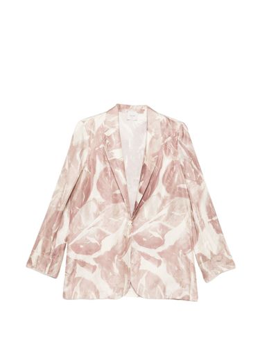 Printed Single-Breasted Jacket - Alysi - Modalova