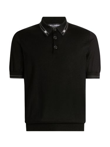 Dolce & Gabbana Silk Polo Shirt - Dolce & Gabbana - Modalova