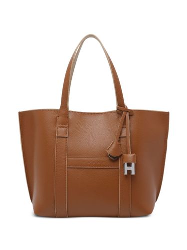 Hogan Script Small Leather Tote Bag - Hogan - Modalova