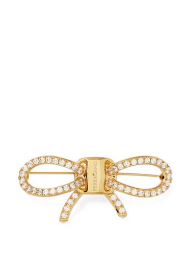 Ferragamo Bow Strass Pin - Ferragamo - Modalova