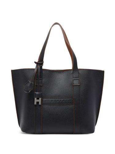 Hogan Script Small Leather Tote Bag - Hogan - Modalova