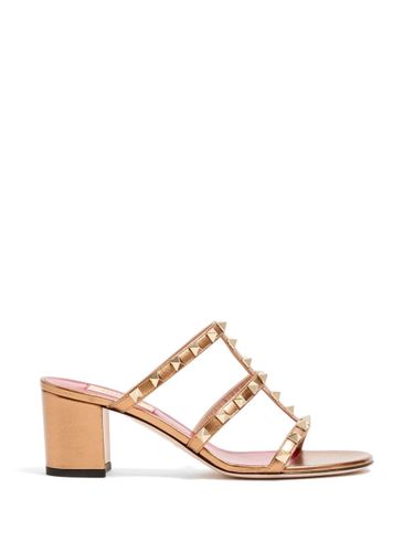 Rockstud Leather Sandals - Valentino Garavani - Modalova