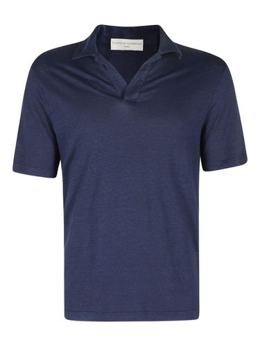 Linen Polo Shirt - FILIPPO DE LAURENTIIS - Modalova