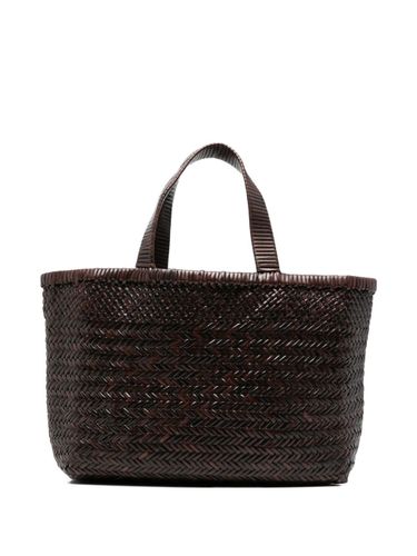 MANEBI Medium Leather Tote Bag - MANEBI - Modalova