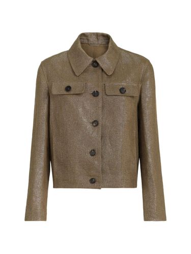 Linen Cropped Jacket - Brunello Cucinelli - Modalova