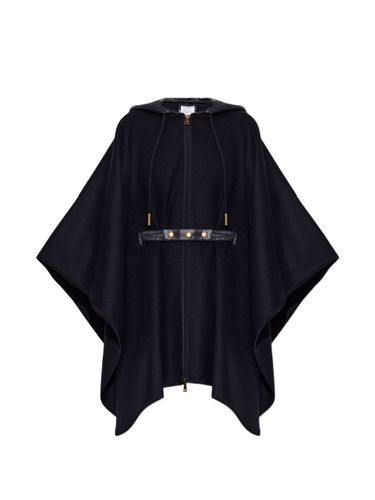 Moncler Wool Hooded Cape - Moncler - Modalova