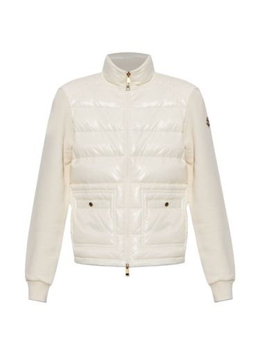 Wool And Nylon Padded Cardigan - Moncler - Modalova