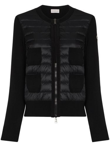 Wool And Nylon Padded Cardigan - Moncler - Modalova