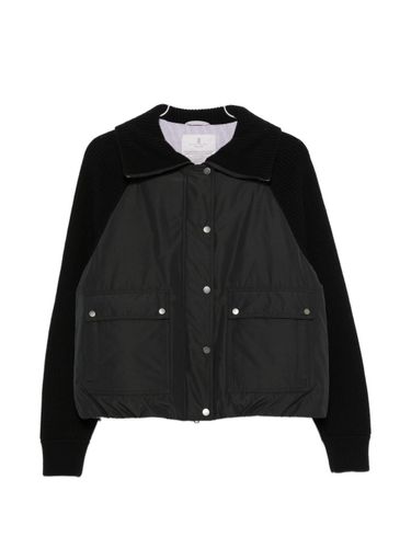Taffeta And Wool Knit Down Jacket - Brunello Cucinelli - Modalova