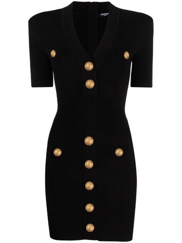 Balmain Knitted V-Necked Dress - Balmain - Modalova