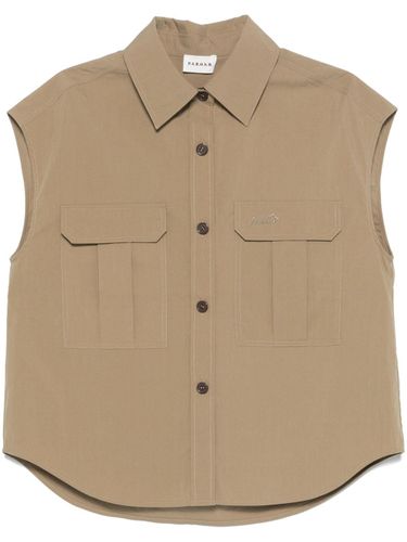Cotton And Nylon Sleeveless Shirt - Parosh - Modalova