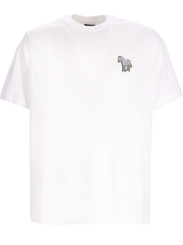 Zebra Logo Cotton T-Shirt - PS PAUL SMITH - Modalova