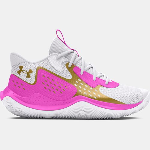 Chaussure de basket Jet '23 unisexe / Vivid Magenta / Metallique Or 44.5 - Under Armour - Modalova