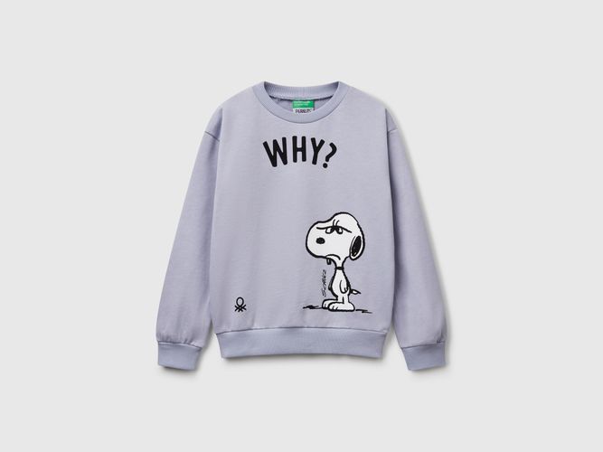 Benetton, Sweat-shirt En Coton Snoopy peanuts, taille L, Bleu Pervenche, Enfants - United Colors of Benetton - Modalova