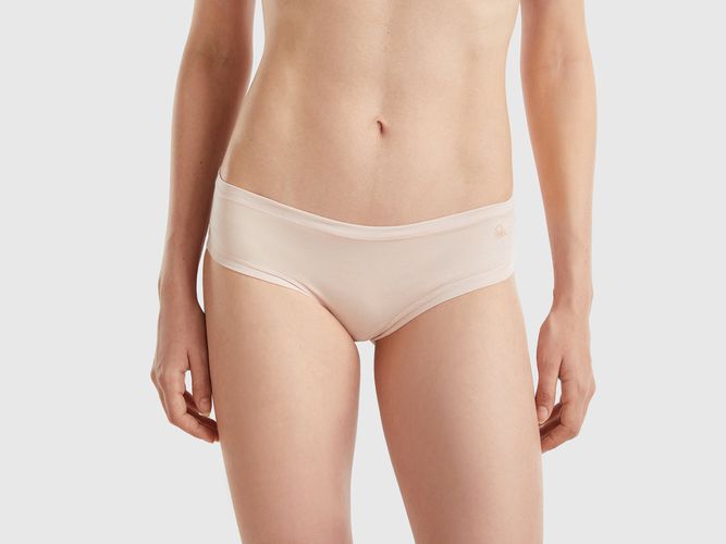 Benetton, Shorty En Coton Bio Super Stretch, taille OS, Rose Pâle - United Colors of Benetton - Modalova