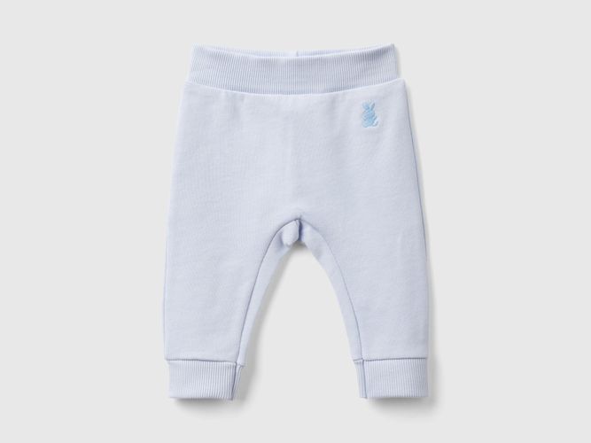 Benetton, Pantalon En Peluche De Coton, taille 0-1, Bleu Ciel, Enfants - United Colors of Benetton - Modalova