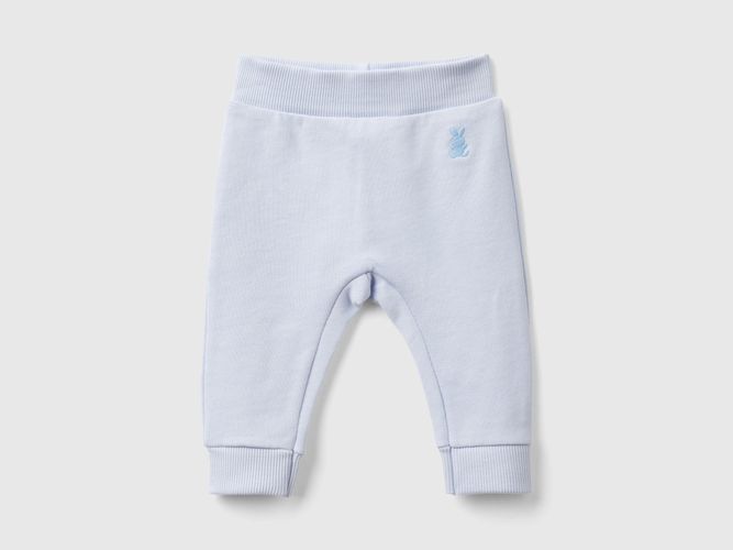 Benetton, Pantalon En Peluche De Coton, taille 1-3, Bleu Ciel, Enfants - United Colors of Benetton - Modalova