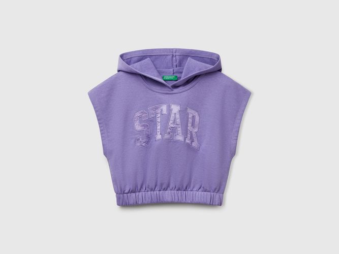Benetton, Sweat Sans Manches À Capuche, taille 2XL, Bleu Pervenche, Enfants - United Colors of Benetton - Modalova