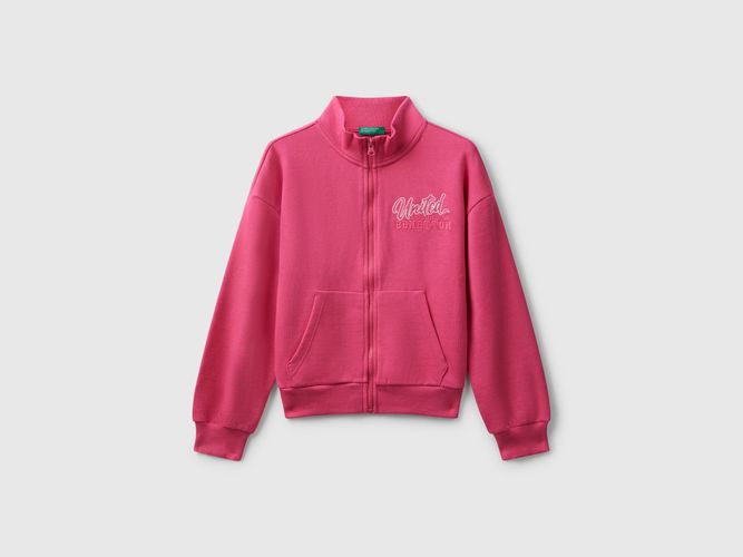 Benetton, Sweat-shirt Zippé Avec Imprimé, taille 2XL, , Enfants - United Colors of Benetton - Modalova