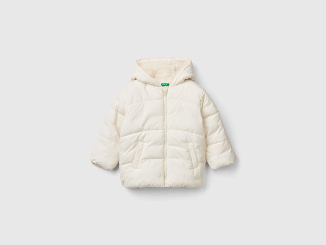 Benetton, Doudoune À Capuche, taille 12-18, Crème, Enfants - United Colors of Benetton - Modalova