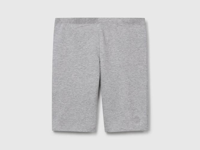 Benetton, Legging Court En Coton Stretch, taille 2XL, Gris, Enfants - United Colors of Benetton - Modalova