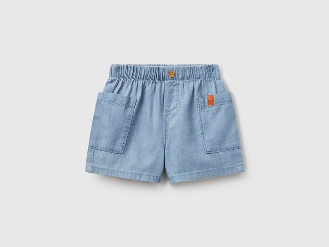 Benetton, Short En Jean Léger, taille 1-3, Bleu Clair, Enfants - United Colors of Benetton - Modalova