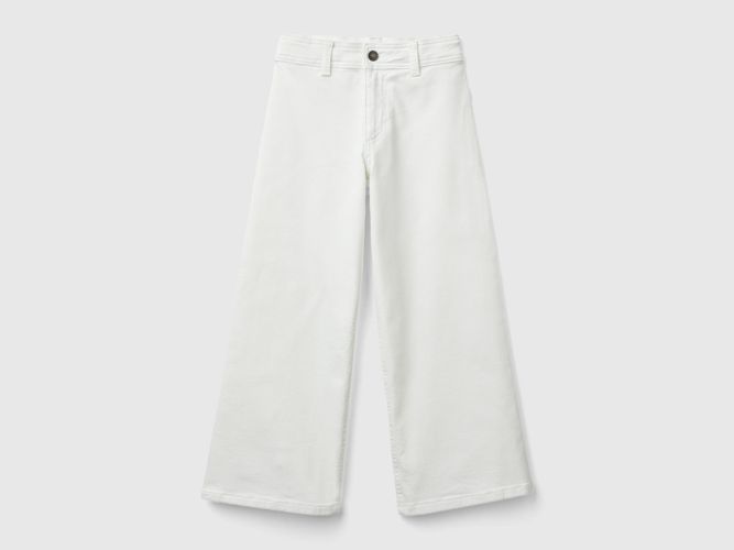 Benetton, Pantalon Ample En Coton Stretch, taille 3XL, Crème, Enfants - United Colors of Benetton - Modalova