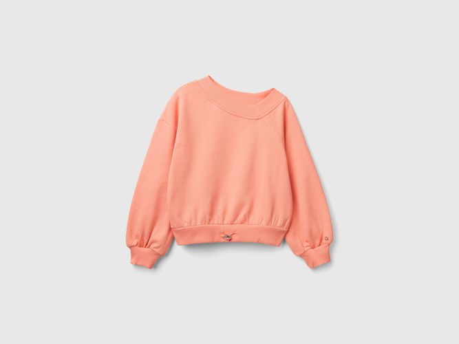 Benetton, Sweat À Col Asymétrique, taille 2XL, Rose Pêche, Enfants - United Colors of Benetton - Modalova