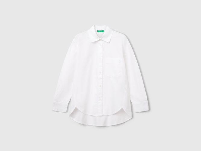 Benetton, Chemise Over-fit, taille 2XL, Blanc, Enfants - United Colors of Benetton - Modalova