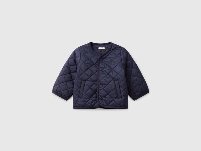 Benetton, Veste Matelassée "rain Defender, taille 9-12, Bleu Foncé, Enfants - United Colors of Benetton - Modalova