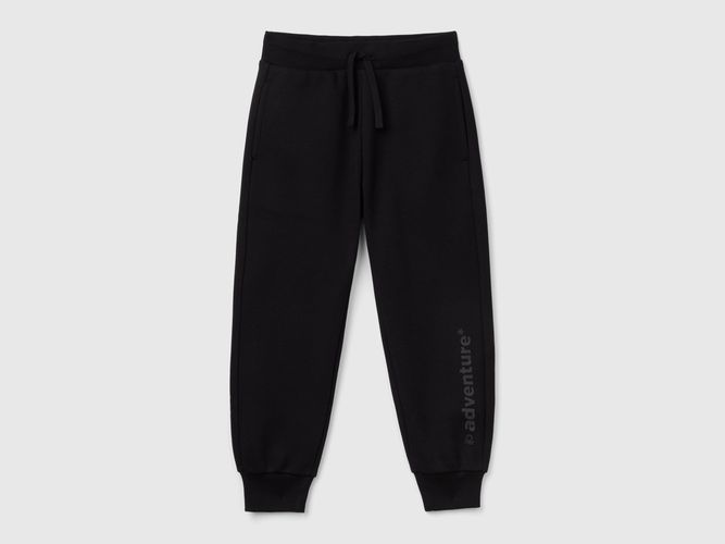 Benetton, Pantalon En Molleton Chaud À Imprimé, taille 2XL, Noir, Enfants - United Colors of Benetton - Modalova