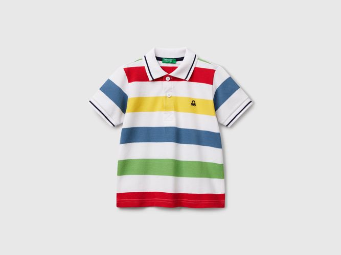 Benetton, Polo Rayé À Manches Courtes, taille 12-18, Multicolore, Enfants - United Colors of Benetton - Modalova