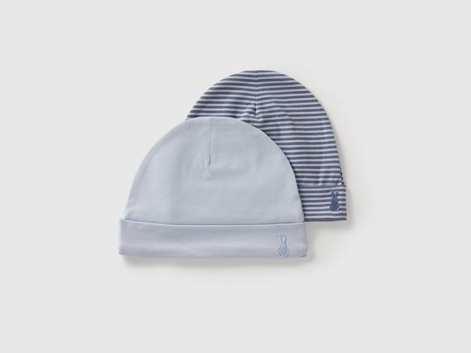 Benetton, Deux Chapeaux En Coton, Bleu Clair, Enfants - United Colors of Benetton - Modalova
