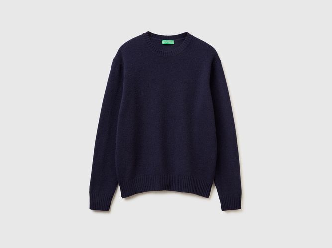 Benetton, Pull En Laine Shetland, Taille: XXL, Bleu Foncé - United Colors of Benetton - Modalova