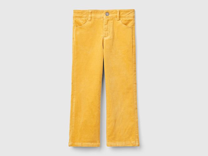 Benetton, Pantalon Évasé En Velours, taille 12-18, Jaune, Enfants - United Colors of Benetton - Modalova