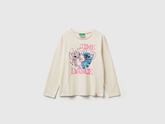 Benetton, disney T-shirt Lilo & Stitch, Taille: 3XL, Crème, Enfants - United Colors of Benetton - Modalova