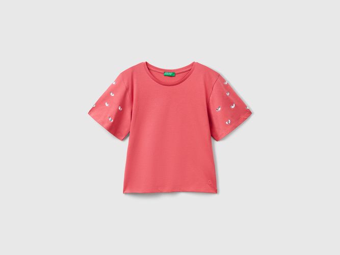 Benetton, T-shirt Manches Strass, taille 2XL, Rose, Enfants - United Colors of Benetton - Modalova