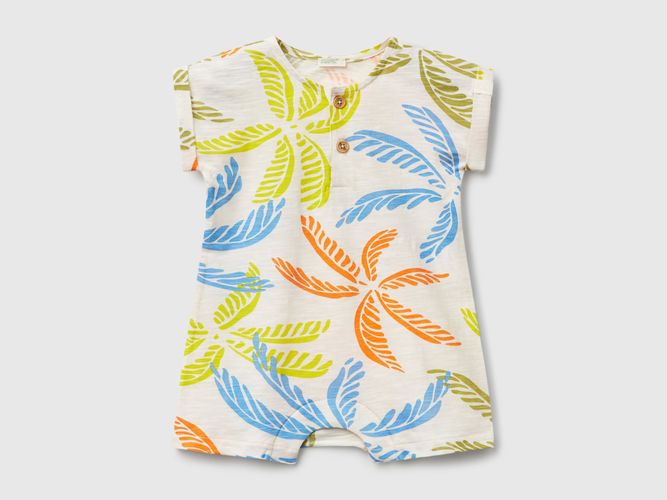 Benetton, Barboteuse Imprimé Tropical, taille 3-6, Multicolore, Enfants - United Colors of Benetton - Modalova