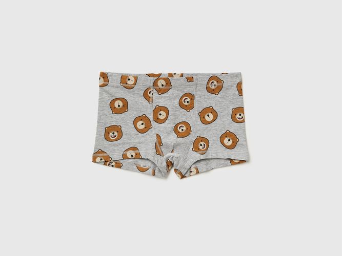 Benetton, Ours En Peluche Boxer, Taille: XS, Gris, Enfants - United Colors of Benetton - Modalova