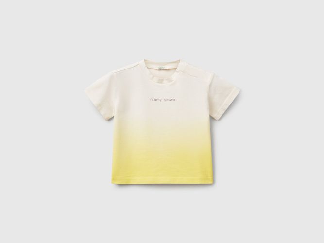 Benetton, T-shirt Dip-dye Avec Imprimé, taille 0-1, Jaune, Enfants - United Colors of Benetton - Modalova