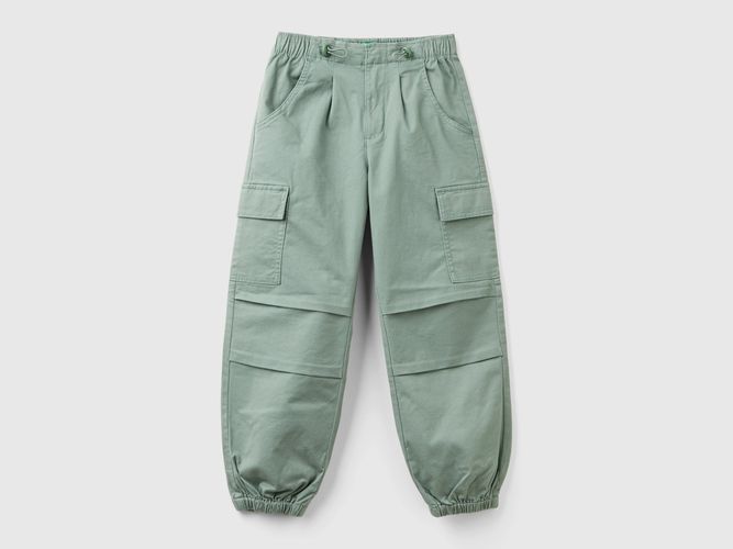 Benetton, Pantalon Cargo En Coton Stretch, taille 2XL, Vert Clair, Enfants - United Colors of Benetton - Modalova