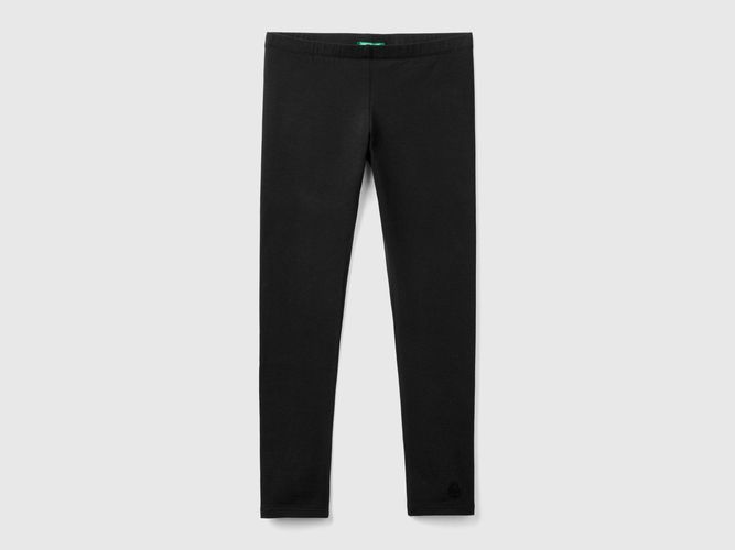 Benetton, Legging En Coton Stretch À Logo, taille 2XL, Noir, Enfants - United Colors of Benetton - Modalova