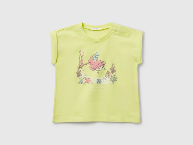 Benetton, T-shirt À Manches Courtes Avec Imprimé, taille 0-1, , Enfants - United Colors of Benetton - Modalova